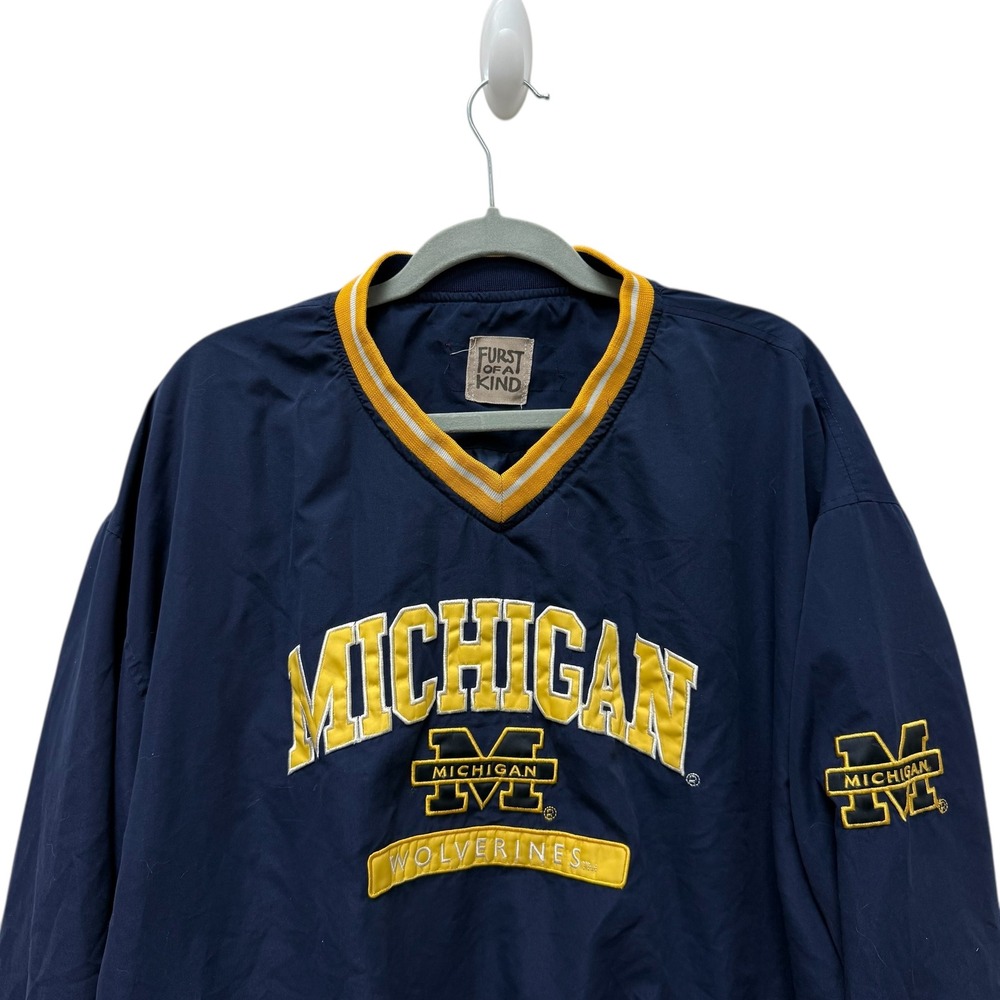 Michigan Wolverines Pullover Anorak‎ Jacket  Womens XXL Furst of a Kind - Picture 4 of 8
